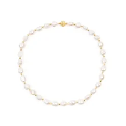 Baroque Pearl And Gold Bead Necklace*Royal Collection Shop New