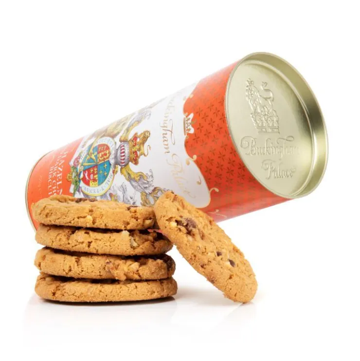 Buckingham Palace Hazelnut And Chocolate Chip Biscuit Tube*Royal Collection Shop Hot