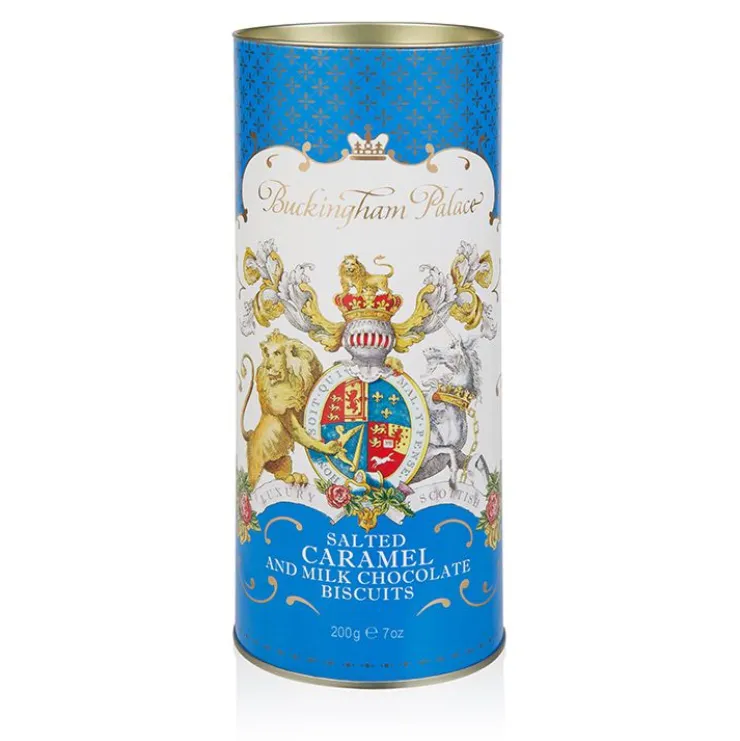 Buckingham Palace Salted Caramel And Chocolate Biscuit Tube*Royal Collection Shop Sale