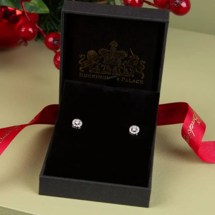 Diamante Stud Earrings*Royal Collection Shop Sale