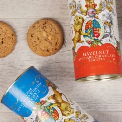 Windsor Castle Hazelnut And Chocolate Chip Biscuit Tube*Royal Collection Shop New